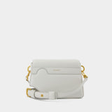 Burrow 24  Hobo Bag - Off White - White/Clear - Leather
