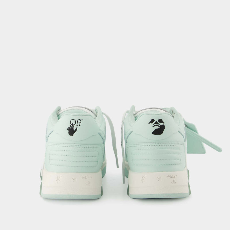 Off-White Out of Office Sneaker | Men's | Mint Green/Black Leather | Size EU 43 / US 10 | Sneakers