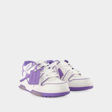 Out Of Office  Sneakers - Off White - White/Purple - Leather