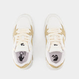 Slim Out Of Office  Sneakers - Off White - White/Beige - Leather