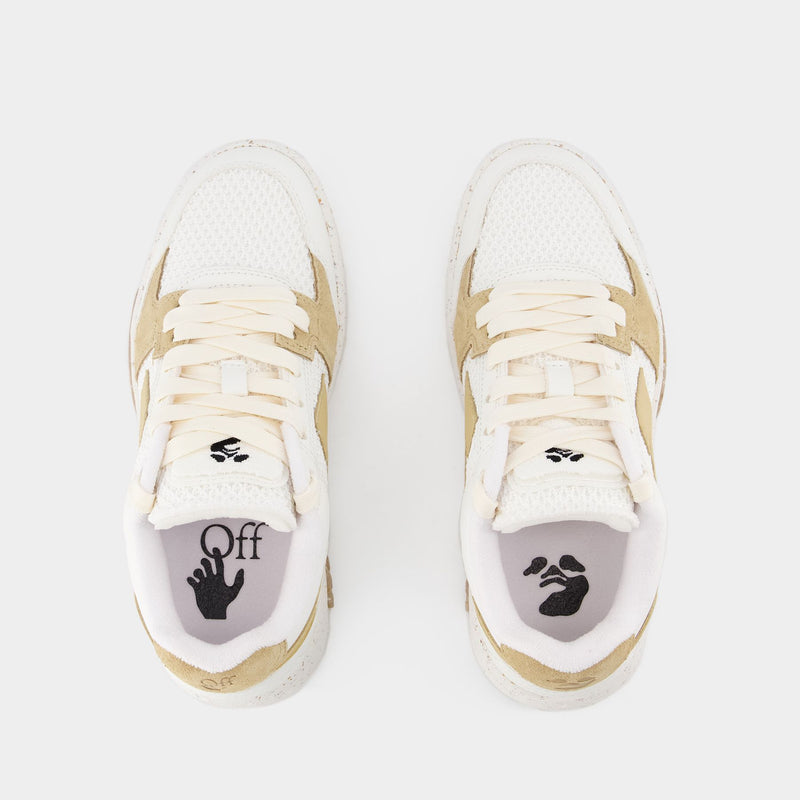 Slim Out Of Office  Sneakers - Off White - White/Beige - Leather
