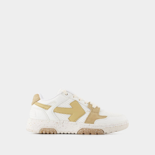 Slim Out Of Office  Sneakers - Off White - White/Beige - Leather