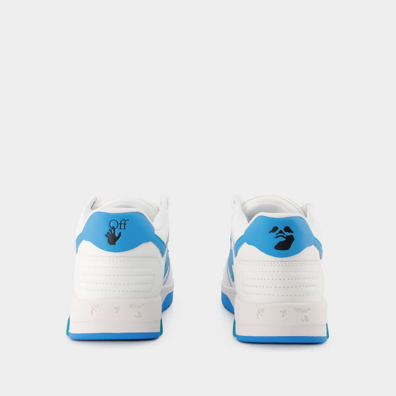 Out Of Office  Sneakers - Off White - White/Blue - Leather