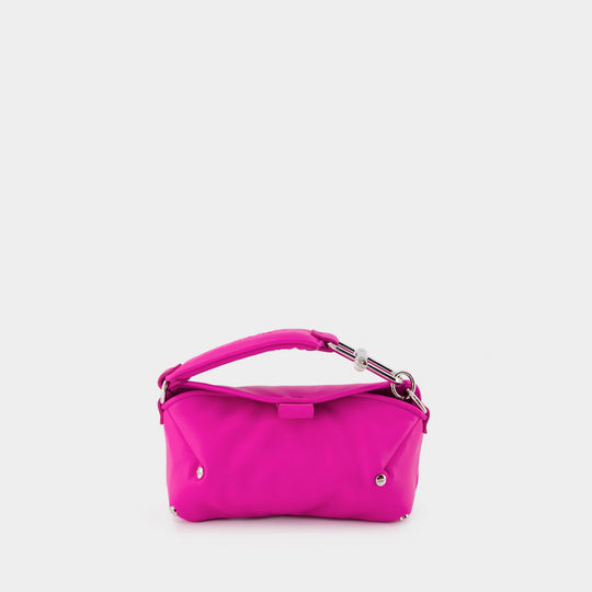 San Diego S Crossbody - Off White - Fuchsia - Leather