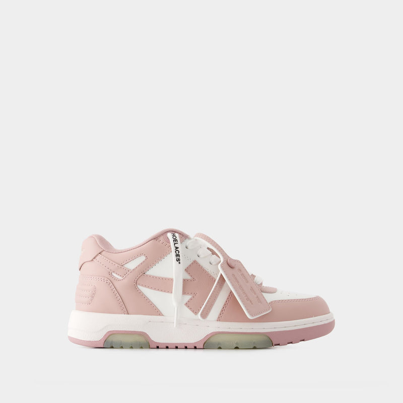 Out Of Office Sneakers - Off White - Leather - White/Pink