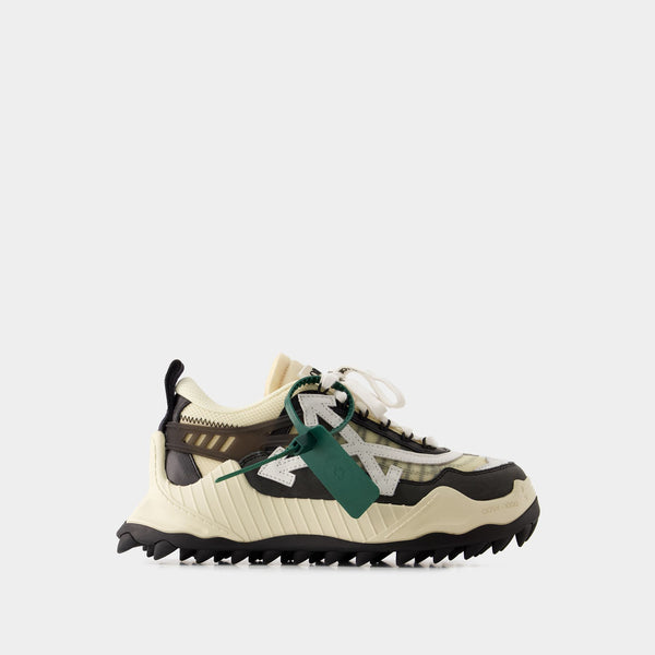 Odsy 1000 Sneakers - Off White - Leather - Black/Beige