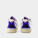 Midtop Sponge Sneakers - Off White - Leather - White/ Lilac