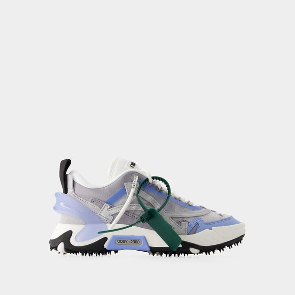 Odsy-2000 Sneakers - Off White - Leather - Light Blue