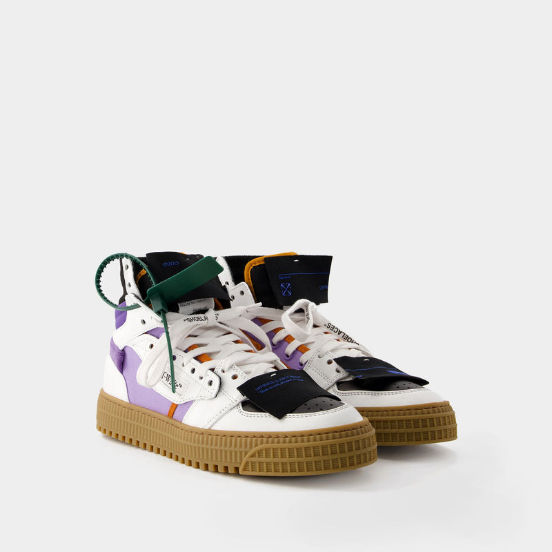 3.0 Off Court Sneakers - Off White - Leather - White/ Lilac