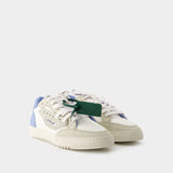 5.0 Off Court Sneakers - Off White - Leather - Light Blue
