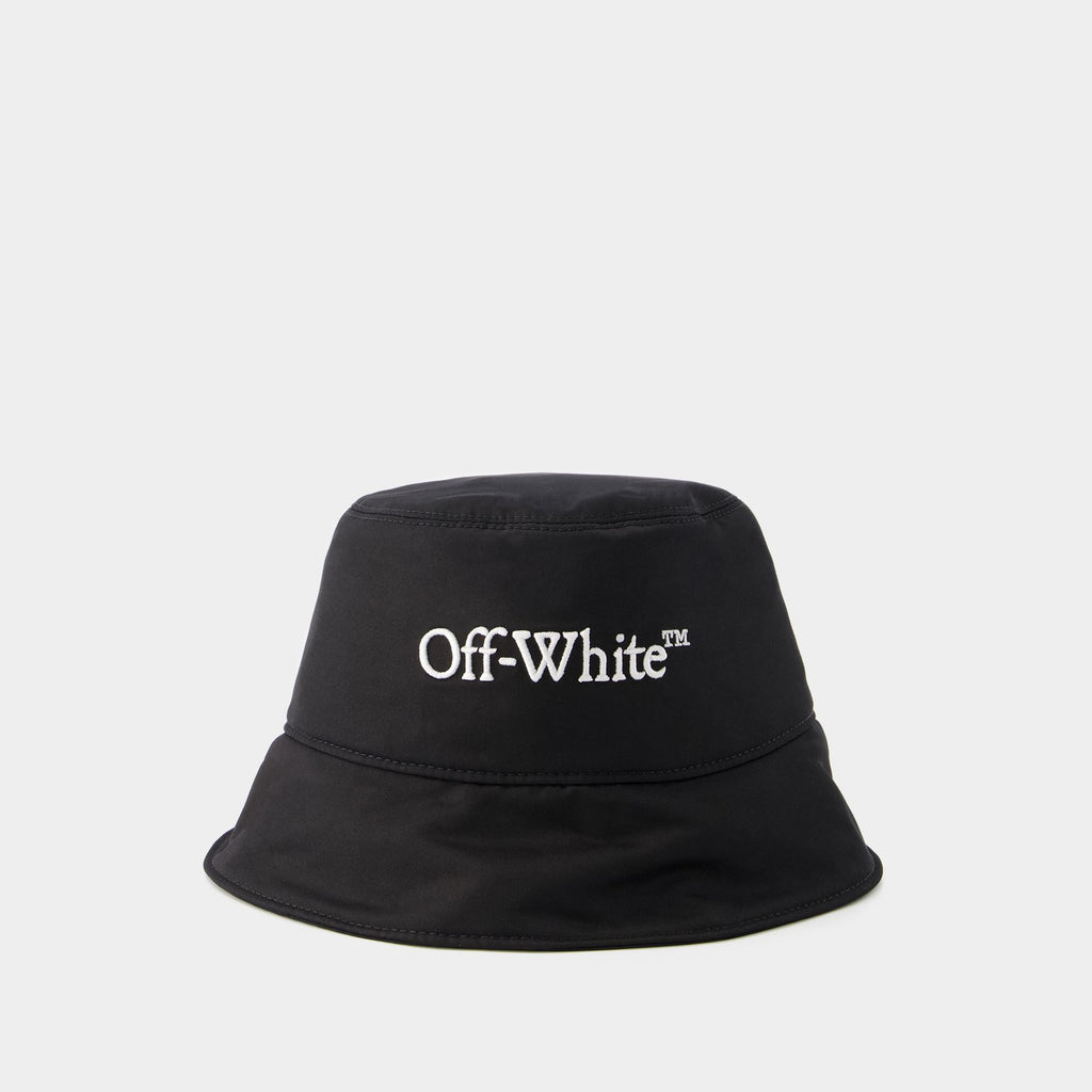 Logo Bucket hat - Off White - Cotton - Black/White