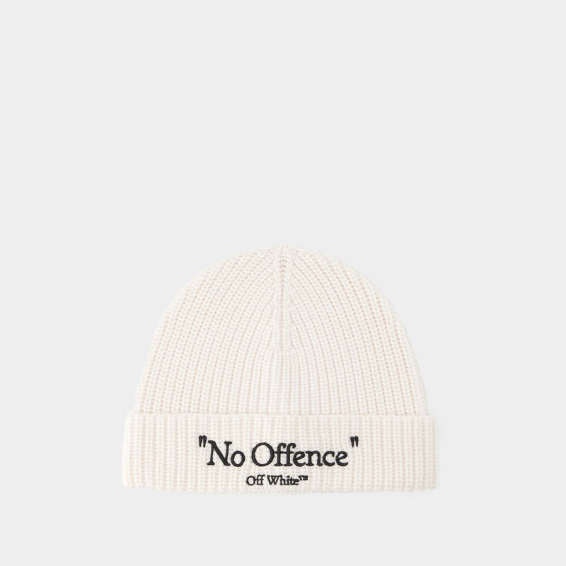 Wo No Offence Beanie - Off White - Wool - White