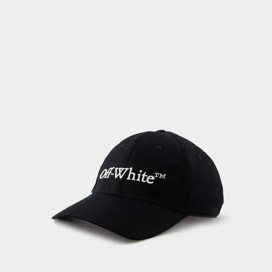 Drill Cap - Off White - Cotton - Black/White
