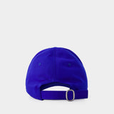 Drill No Offence Hat - Off White - Cotton - Blue
