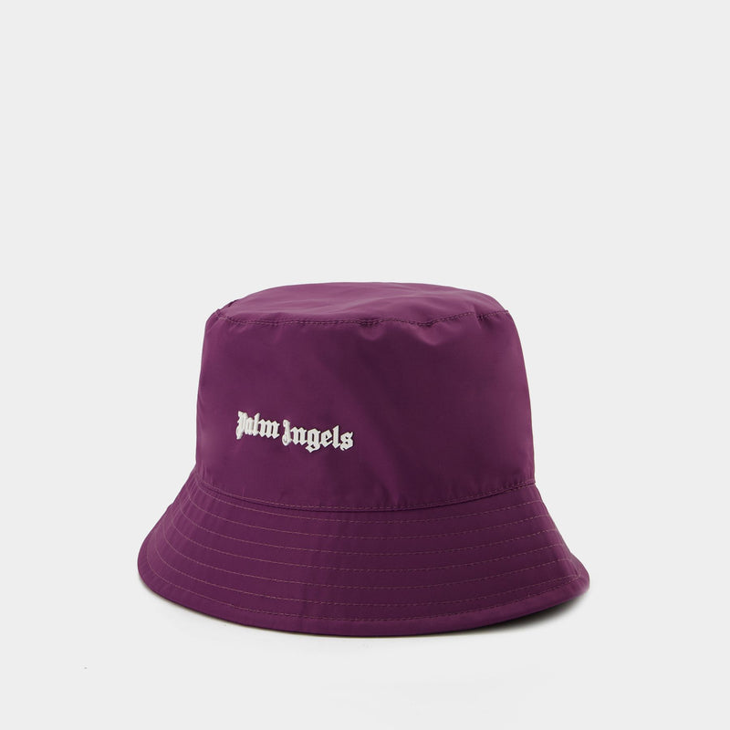 Classic Logo Hat - Palm Angels - Purple/White - Nylon