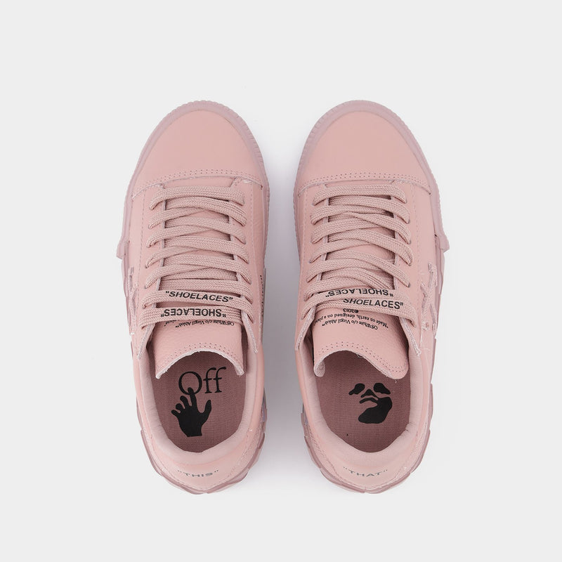 Low Vulcanized Calf Leather 3030 Pink Pink Sneakers