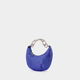 Mini Binder Clip Bag in Strass / Blue