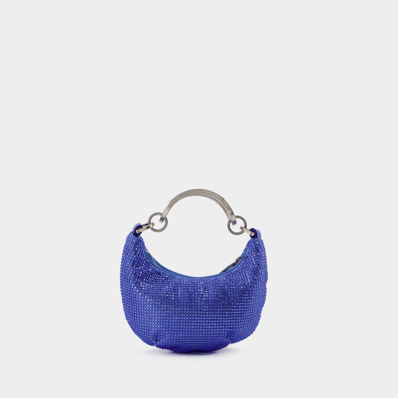 Mini Binder Clip Bag in Strass / Blue