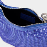 Mini Binder Clip Bag in Strass / Blue