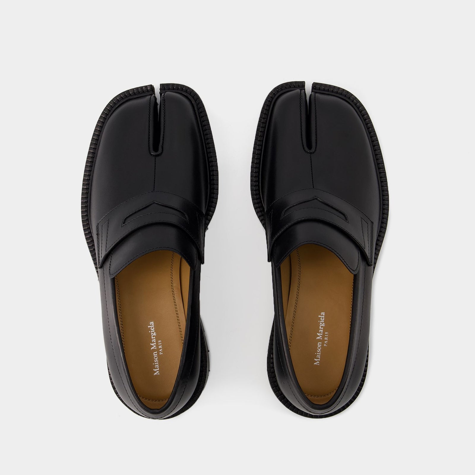 Tabi County Loafers Maison Margiela Leather Black