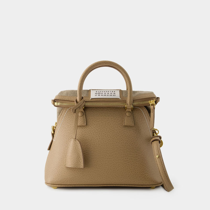 5ac Classique Mini Hobo Bag - Maison Margiela - Leather - Beige