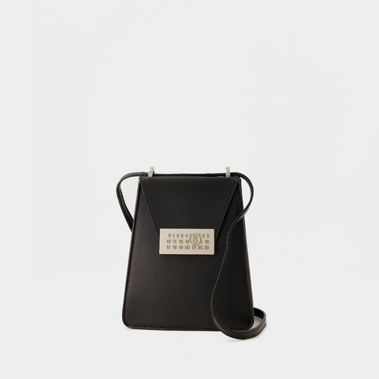 Numbers Vertical Mini Crossbody - MM6 Maison Margiela - Leather - Black