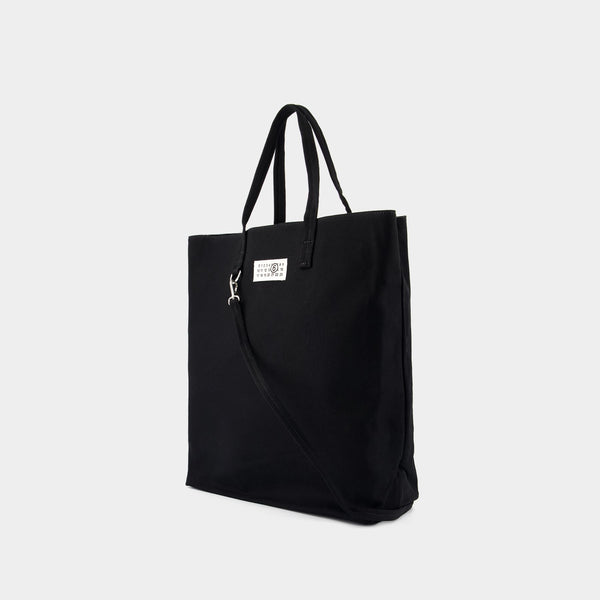 Shopper Bag - MM6 Maison Margiela - Cotton - Black