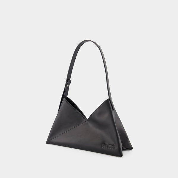 Japanese 6 Baguette Soft Bag - MM6 Maison Margiela - Leather - Black