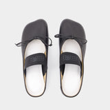 Slipper Ballerinas - MM6 Maison Margiela - Leather - Black