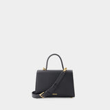 Small Top Handle Bag - Versace - Leather - Black