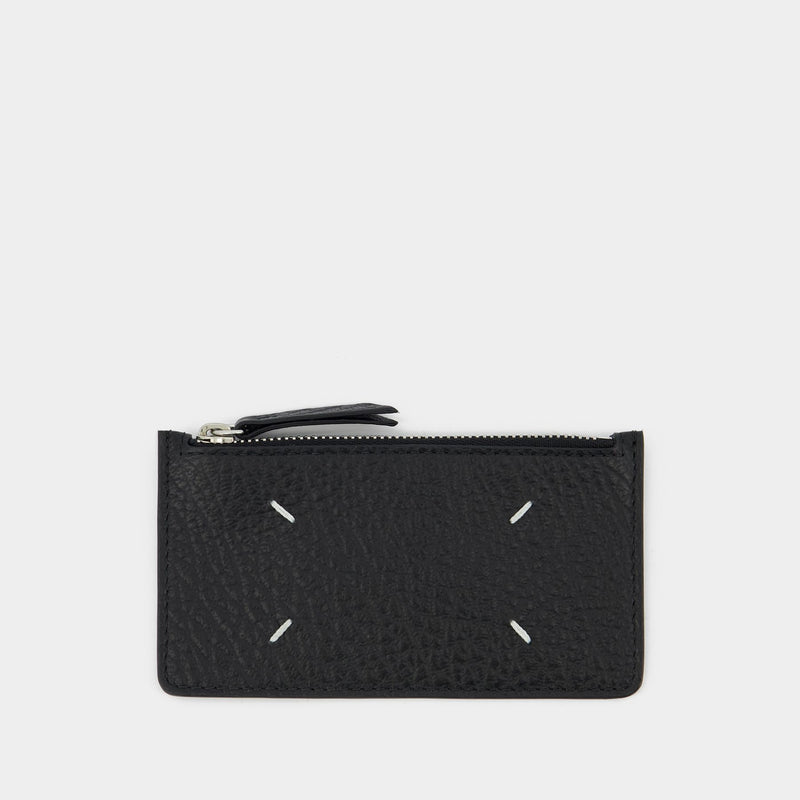 Zip Ew Card Holder - Maison Margiela - Black