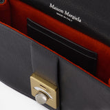 New Lock Square in Black Leather