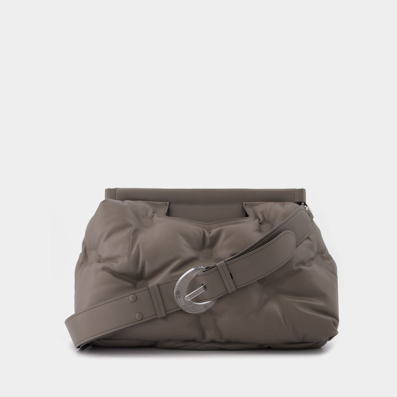 Glam Slam Medium Bag in Grey Leather