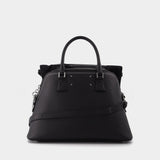 5Ac Medium Bag in Black Leather