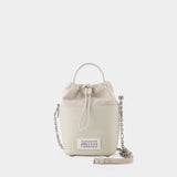 Hobo 5Ac Bucket Bag Small - Maison Margiela - Leather - Beige