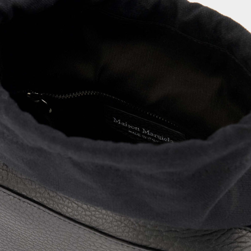 5Ac Camera Medium Handbag - Maison Margiela - Black - Leather