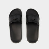 Palazzo Slides - Versace - Rubber - Black