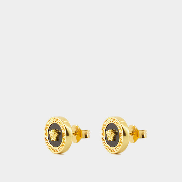 Icon Earrings - Versace - Metal - Black
