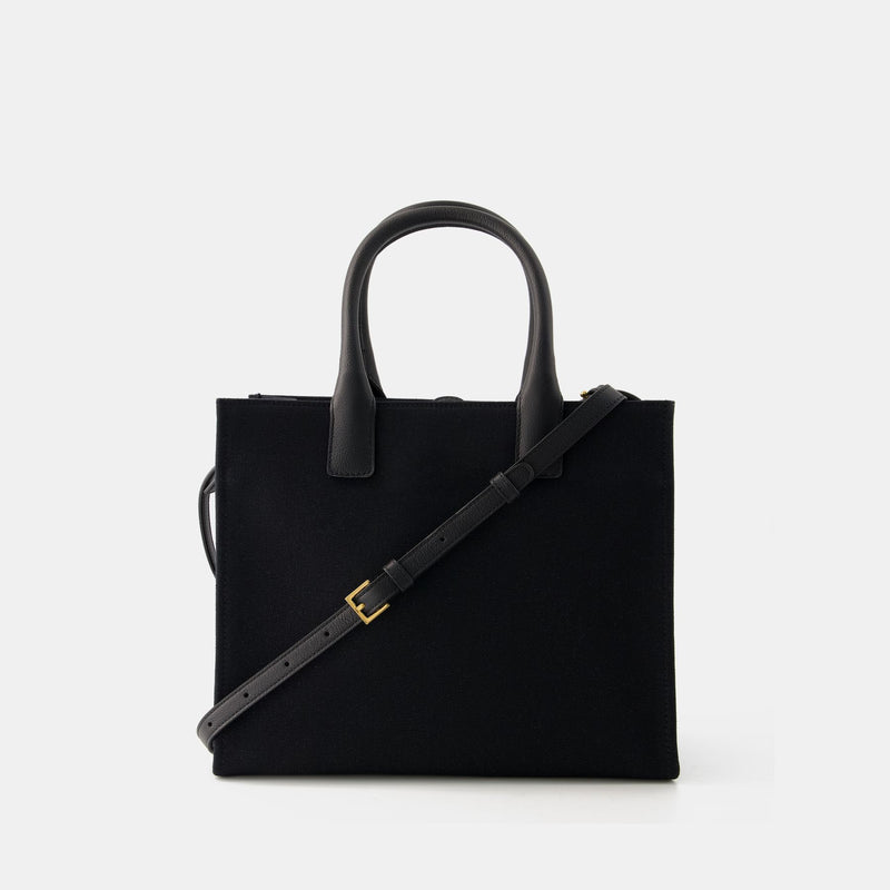 La Medusa Small leather tote bag in black - Versace