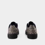 Bassa Sneakers - Dolce & Gabbana - Brown/Blue - Jacquard