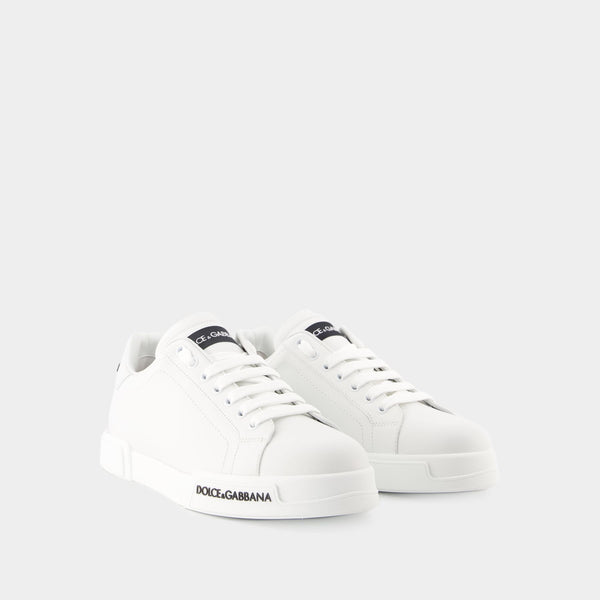 Portofino Low-Top Sneakers - Dolce&Gabbana - Leather - White