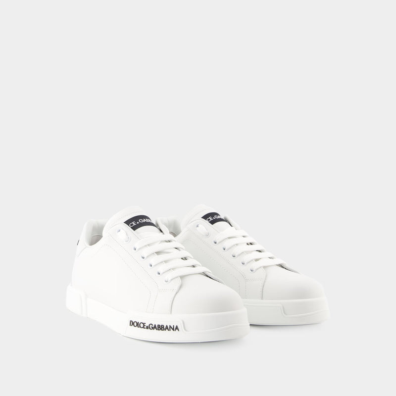 Portofino Low-Top Sneakers - Dolce&Gabbana - Leather - White