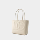 Logo Tote - Dolce&Gabbana - Leather - Ivory