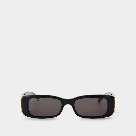 Bb0096S Sunglasses - Balenciaga  - Black/Gold/Grey - Acetate