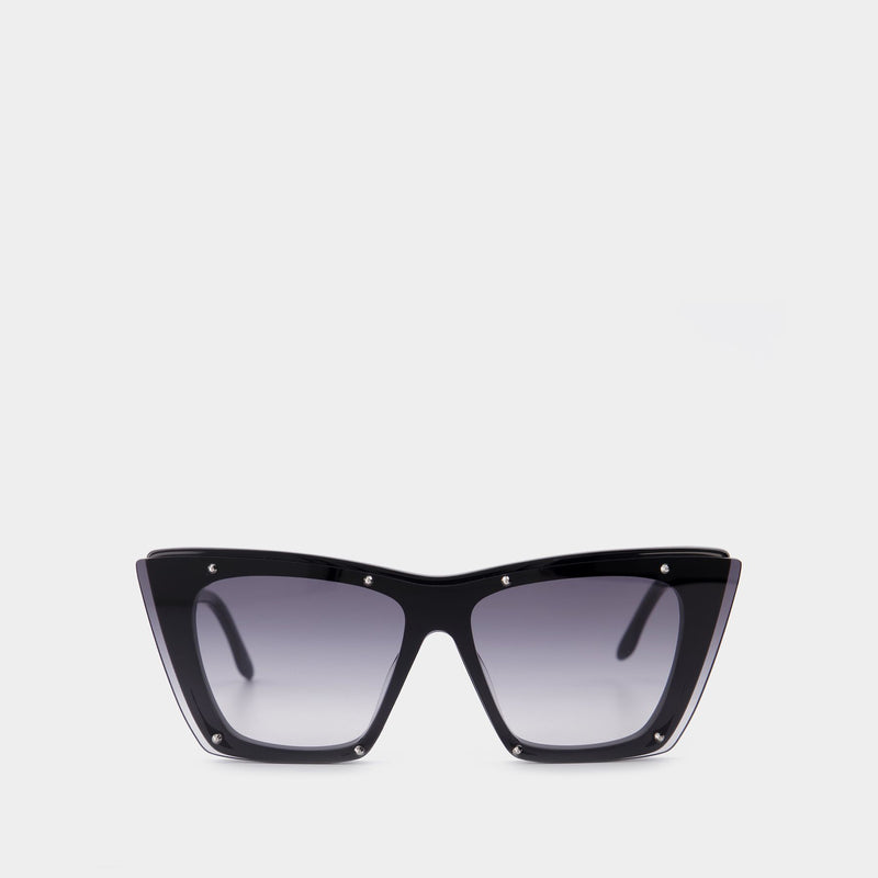Sunglasses in Black/Grey Acetate