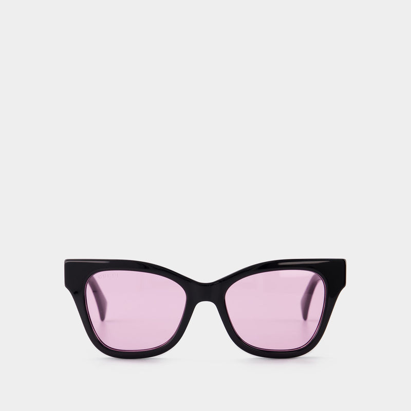 Sunglasses in Black/Pink Injection