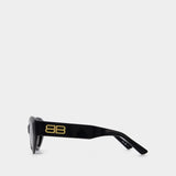 Bb0236S Sunglasses - Balenciaga  - Black/Grey - Acetate