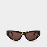 Bv1176S Sunglasses - Bottega Veneta - Havana/Brown - Acetate
