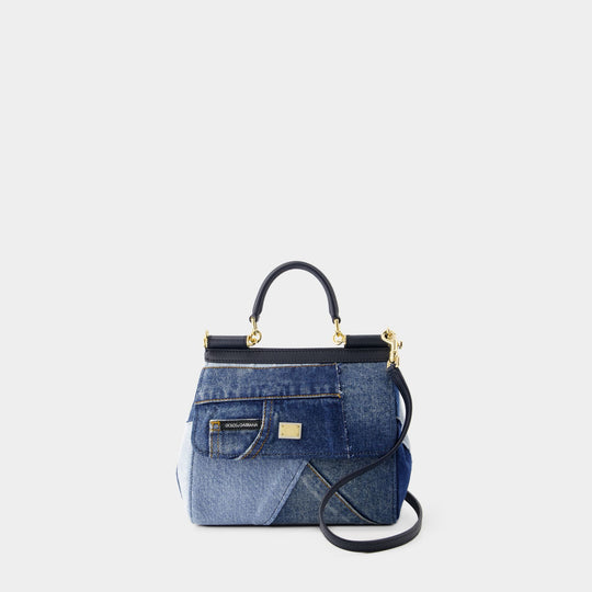 Sicily Bag - Dolce&Gabbana - Cotton - Blue Denim