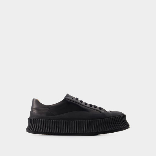 Sneakers - Jil Sander - Leather - Black